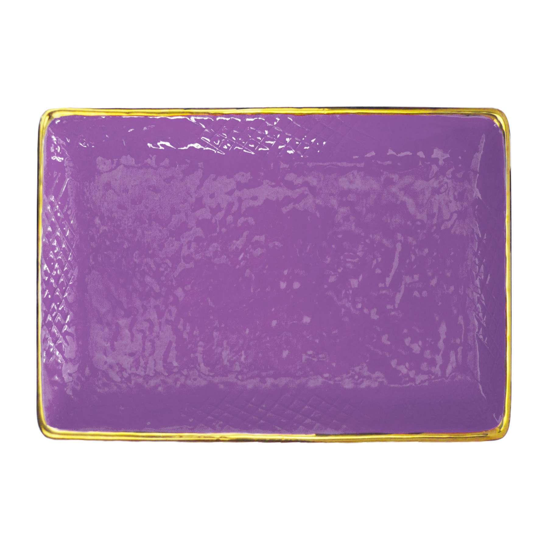 ARCUCCI – PRETA ORO RECTANGULAR TRAY - Lilac